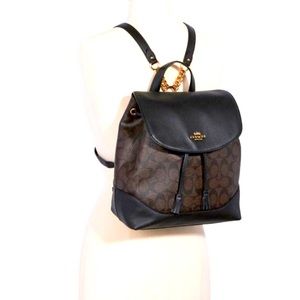 Coach Elle Backpack In Signature Canva